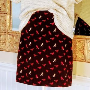 Vivienne Tam Bird Pencil Skirt